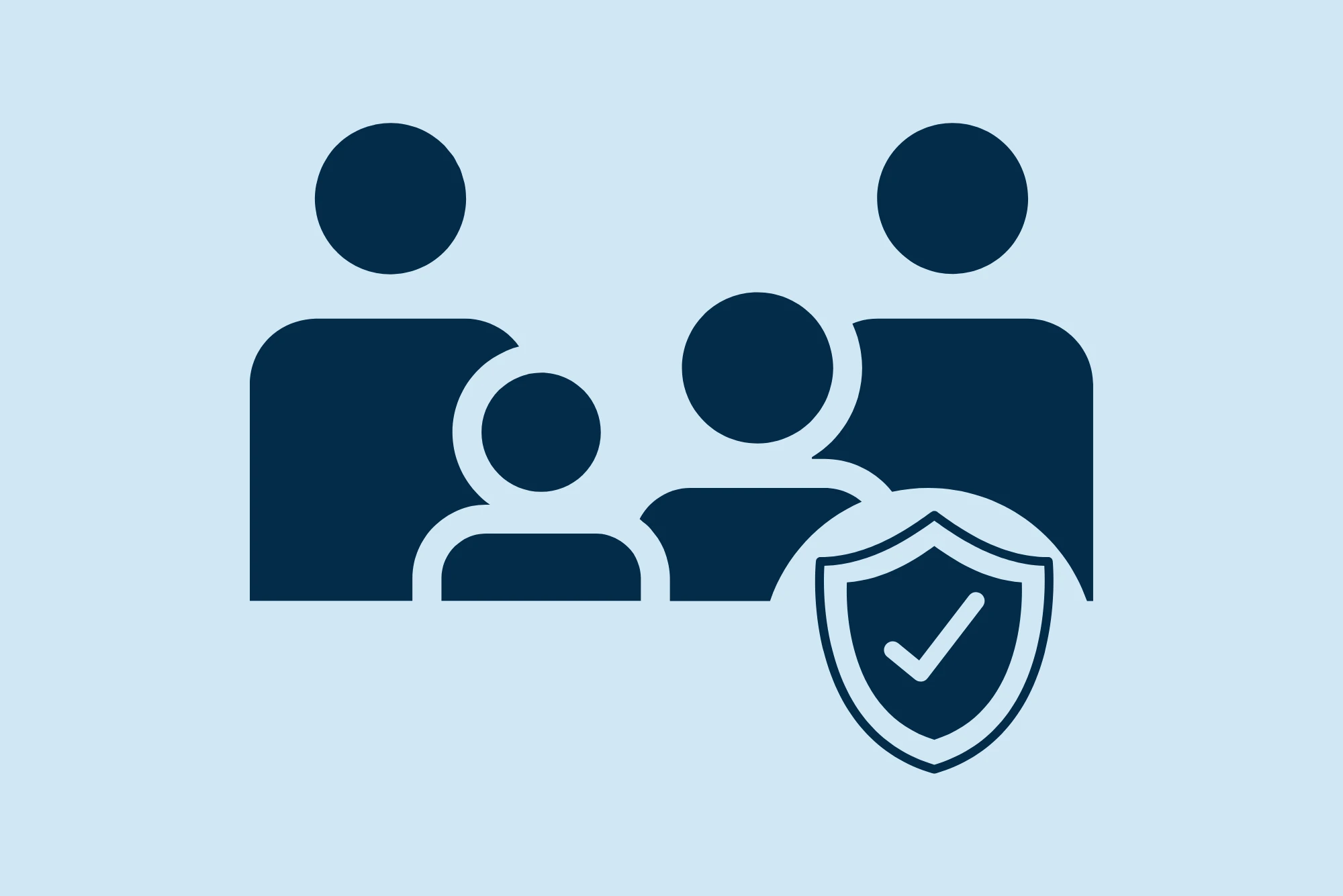 Ilustración de una familia en el negocio familiar